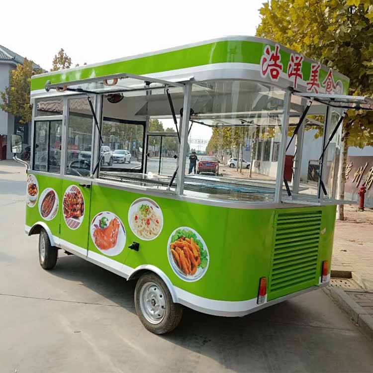 可移动早餐车鸡蛋灌饼早餐车卷饼小吃车多功能四轮餐车