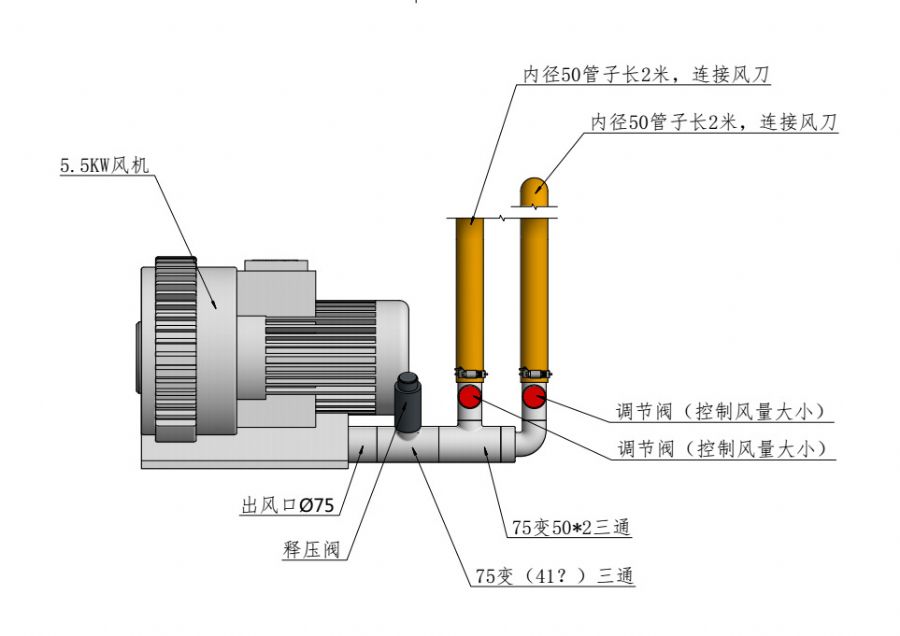 高压漩涡风机结构图图片