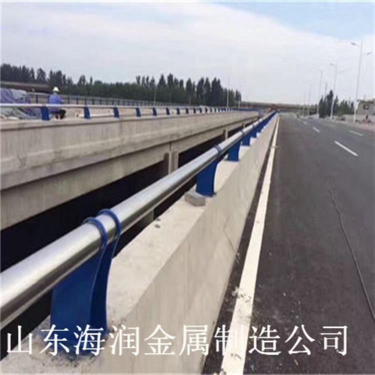 不锈钢复合管护栏立柱-河北复合管桥梁护栏规格-不锈钢桥梁护栏