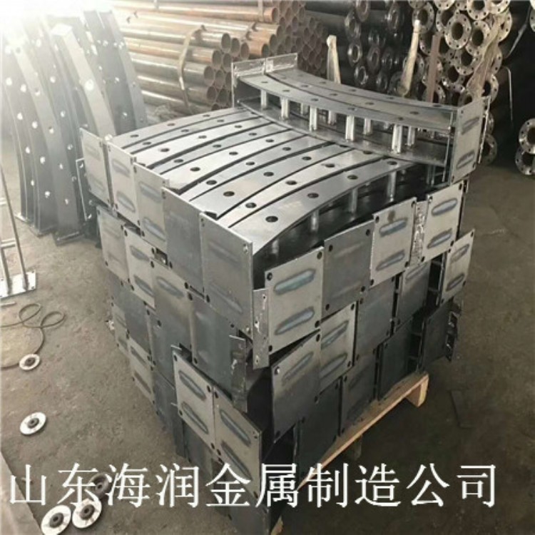 201不锈钢复合管桥梁栏杆-海南复合管桥梁护栏规格-景观河道护栏