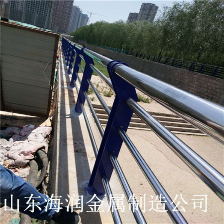 201不锈钢复合管桥梁栏杆-海南复合管桥梁护栏规格-景观河道护栏