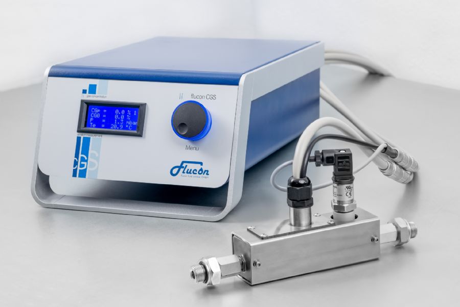 The Concentration Gas System CGS to measure fluid aeration