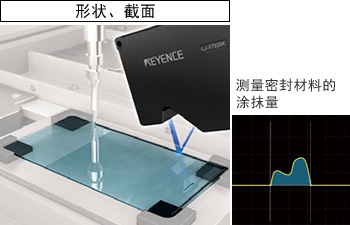 形状、截面 - 测量密封材料的涂抹量