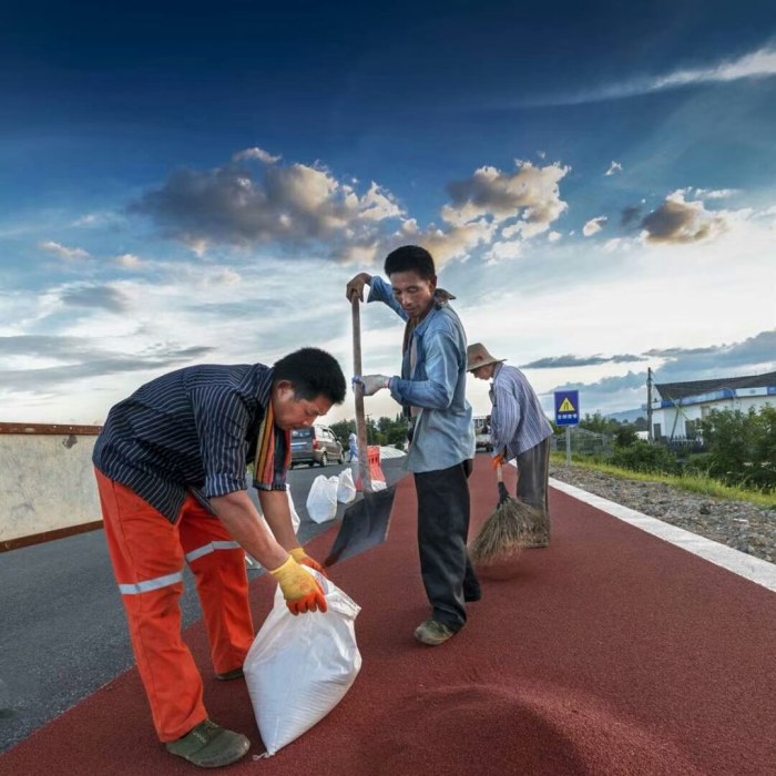 许昌陶瓷颗粒路面报价，懿歆建材陶瓷颗粒路面