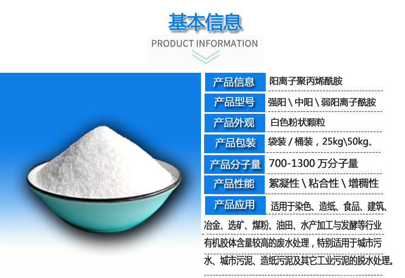 阳离子/聚丙烯酰胺/厂家简介