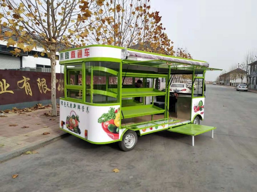 德州優亞多功能電動小吃車熟食滷菜車擺攤早餐車炸串燒烤餐車移動超市