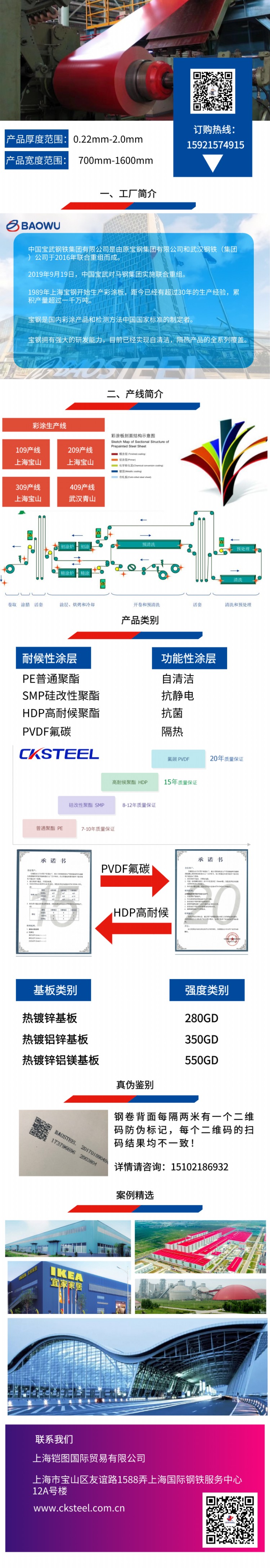 冠洲HDP高耐候彩钢卷 厂家直销