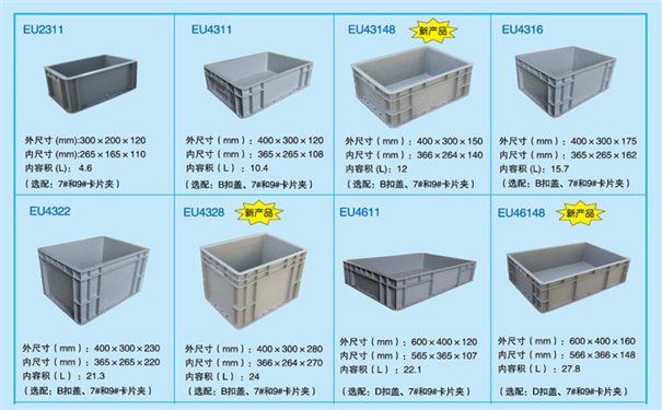 塑料周转箱厂家,EU箱-沈阳兴隆瑞