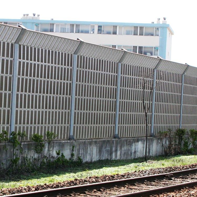 火车道声护栏板 汉威铁路减噪围栏 火车道声护栏板